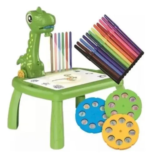 Mesa de Desenho Infantil com Projetor - Dino