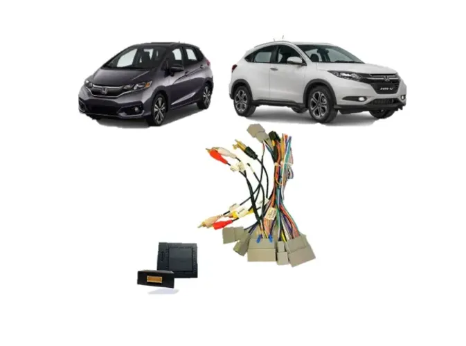 Interface Conector Chicote Plug and Play de Multimídia Honda City / Fit HRV 2015 até 2018