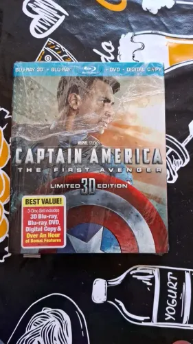 Capitão América first avenger bluray 3d , bluray e dvd importado edição limitada 