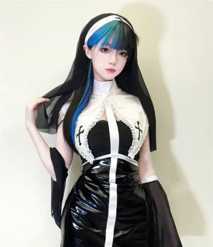 Cosplay feminino de freira