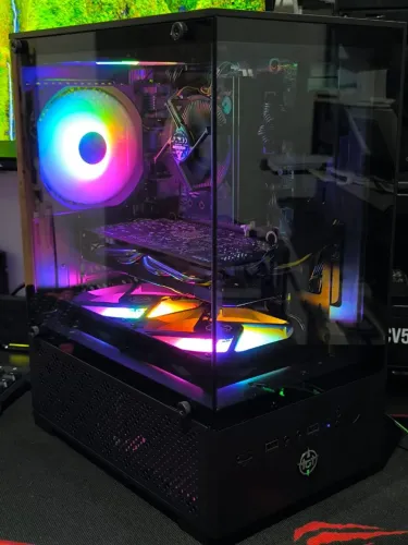 Pc gamer Intel core i3 6300 3,8gz 12gb ddr4 placa de vídeo AMD r9 380 4gb gddr5 