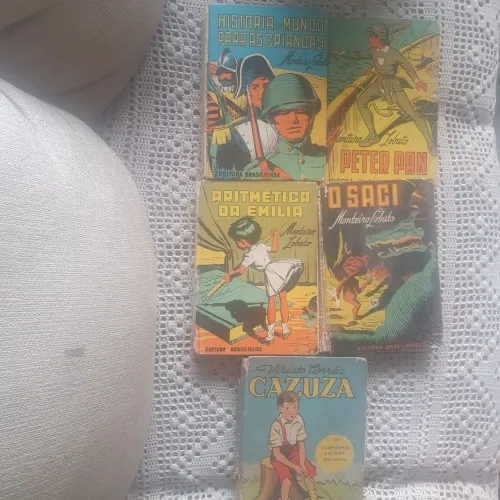 1962 Raridade. 5 Livros. Monteiro Lobato e Viriato Corrêaa