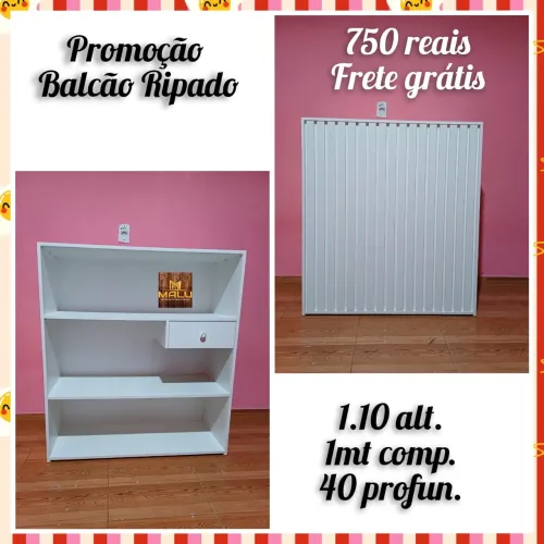 Balcão ripado 