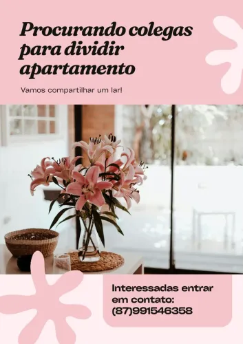 Procuro MENINAS para dividir apartamento a partir de dezembro