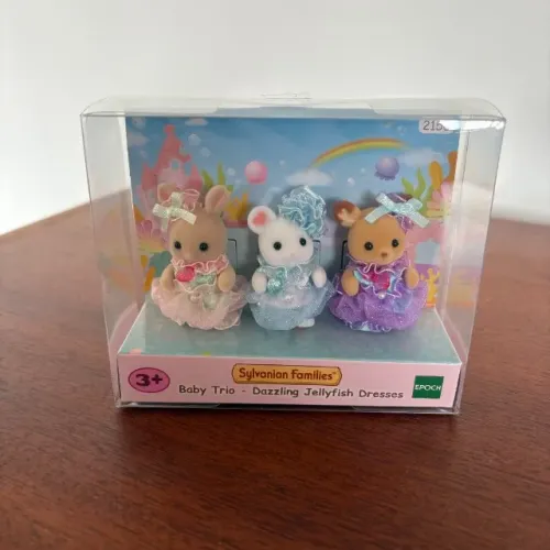 Trio Dazzling Jellyfish - Sylvanian Families (Lacrados, avarias na caixa)