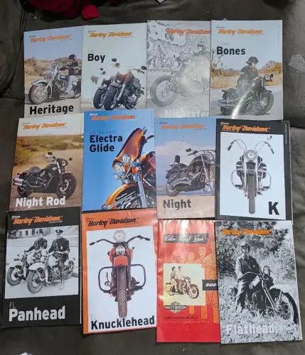 Lote de revistas poster Harley Davidson