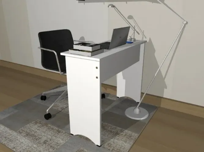 Mesa Top Best Work. Em MDF: Medidas L67cm x P35cm x A74cm