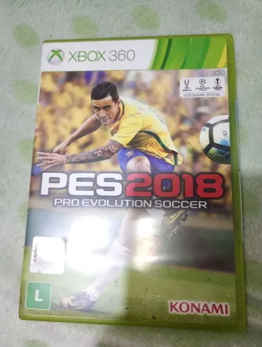 PES 2018 XBOX 360 ORIGINAL SEMI NOVO (ACEITO CARTÃO)