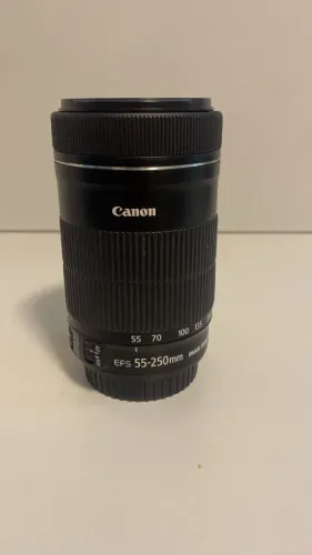Lente Canon EF-S 55-250 IS STM f/ 4-5.6 - Excelente estado