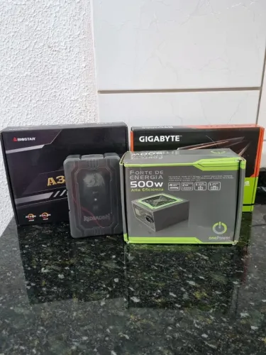Kit Gamer - Placa de Vídeo | Placa-Mãe | Fonte | Mouse