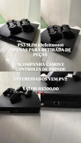 PS3 SLIM (DEFEITUOSO)