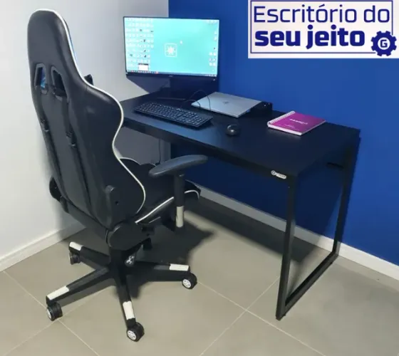 Escrivaninha Reforçada 120cm NOVA Mesa de Escritório Multiuso para Computador estudo Gamer