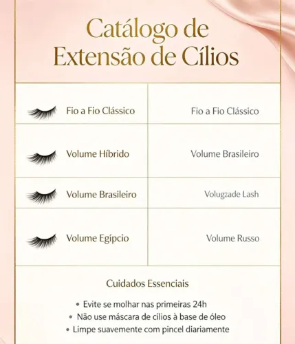 Cílios fio a fio e tufinho