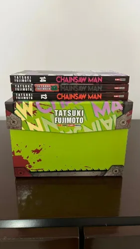 Box Chainsaw Man (1-11 + Volume 12, 13 e 14) - Excelente Estado