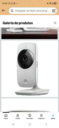 Motorola, Babá Eletrônica VM482, Visão Noturna, Tela 2.4, Zoom Digital<br>