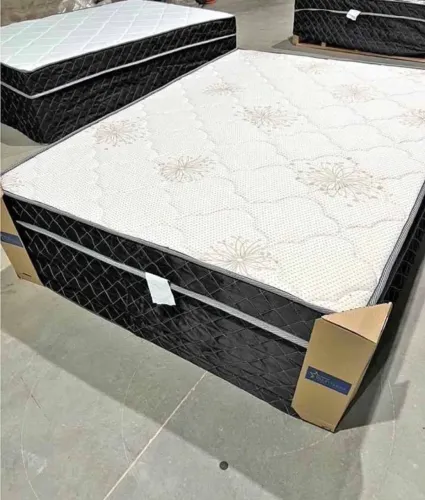 Cama box casal com molas (novo) hoje