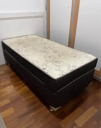 Cama Box + Colchão Solteiro Edmil Evidence (Molas Ensacadas)