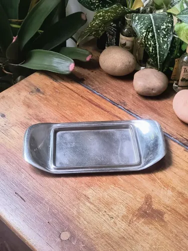 base para Mantegueira em inox antiga anos 50 antiquario vintage decoração casa cozinha