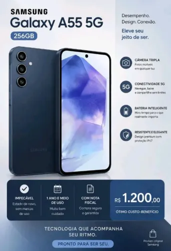 Celular Samsung Galaxy A55 Seminovo