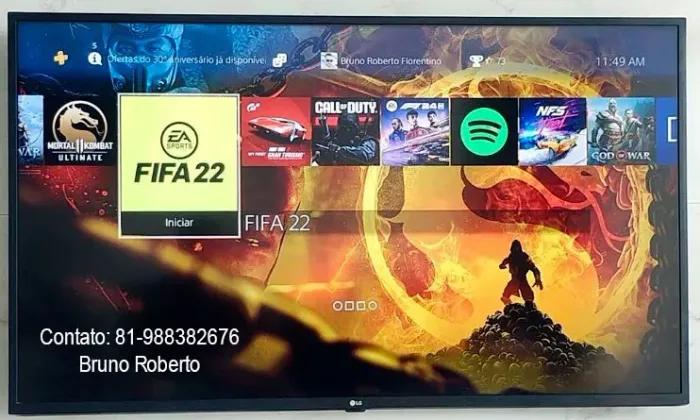 Smart TV LG 60" 4K HDR em ótimo estado