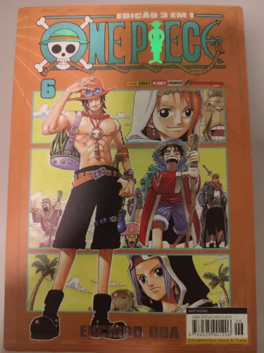 Livro 3 em 1 one piece vol 6