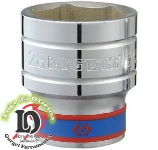 Soquete Sextavado 13mm - 1/2 - King Tony