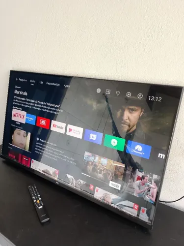 TV TCL ANDROID SMART, 40 POLEGADAS, HDR10, PERFEITA E COM CONTROLE, COMANDO DE VOZ.