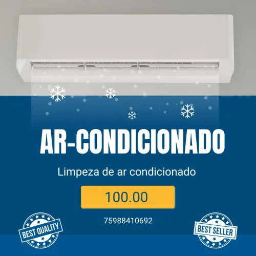 Limpeza de ar condicionado 100.00 
