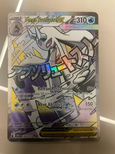 Carta Pokémon Mega Froslass ex 265/217 (Heróis Excelsos) - Impecável / NM