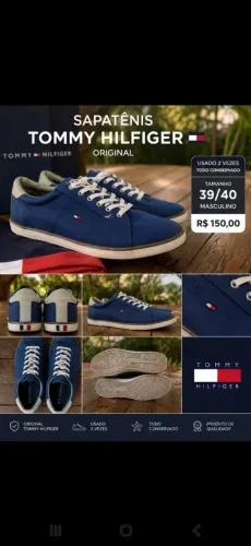 Sapatênis Tommy Hilfiger original