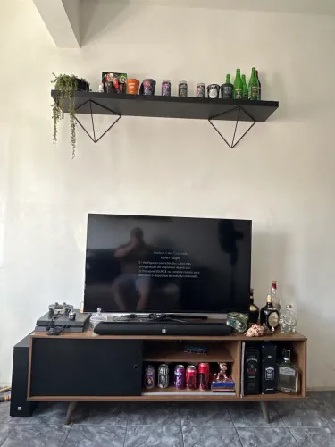 Rack para TV com aparador 