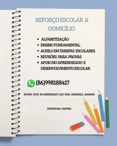 Reforço Escolar a domicílio