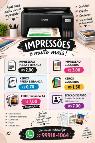 Impressões e xerox