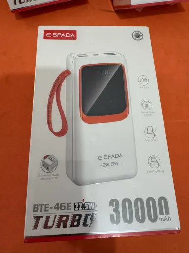 Power Bank 30.000 Wats cabos e leds