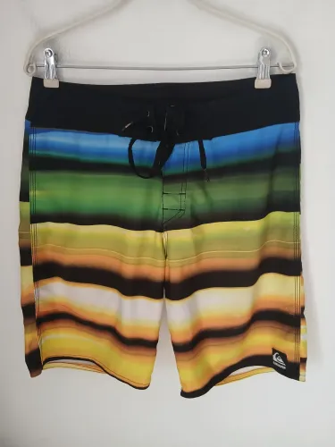 BERMUDA QUIKSILVER BOARDSHORT LISTRADA COLORIDA ORIGINAL N40