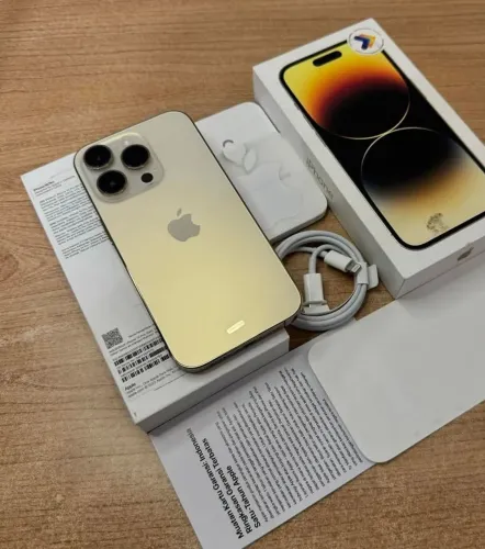 iPhone 14 pro 256GB CPO preto e gold