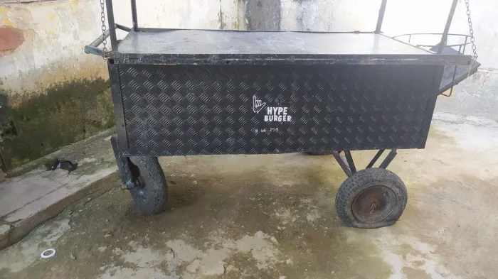 Uma carroça de lanche 