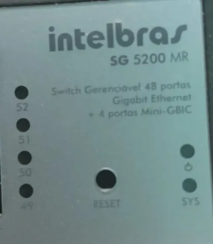 SWITCH INTELBRAS SG 5200 MR - 48 PORTAS GIGABIT