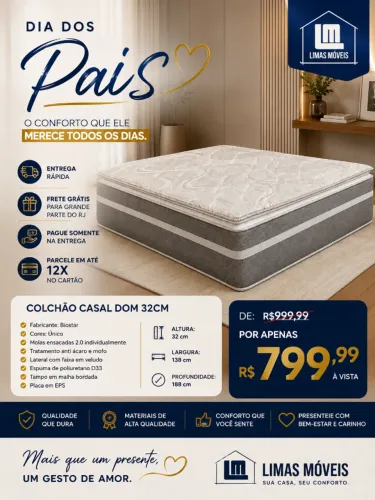 COLCHÃO CASAL D33