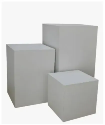 Kit 3 Cubos Para Fotos Fotógrafo Ensaios Studio Decorativo MDF Branco