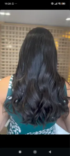 Mega hair brasileiro, cor castanho escuro, 80g, 42cm, virgem.