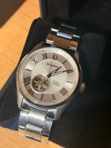 Relógio Bulova Wilton Automático Prata 96A207