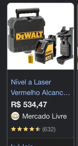 Vendo nível Dewalt original . 