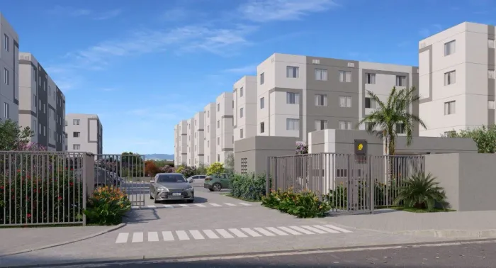Apartamento para Aluguel - 2 Quartos | Condomínio Fechado | Santa Cruz - RJ