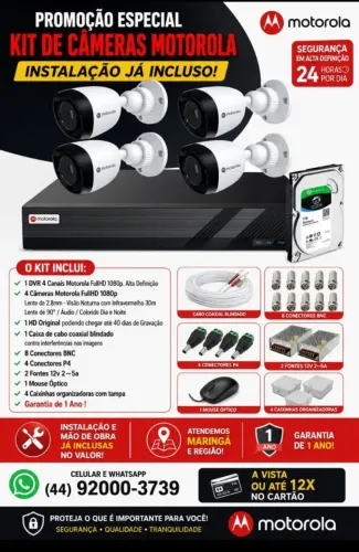 Kit Câmeras de Segurança