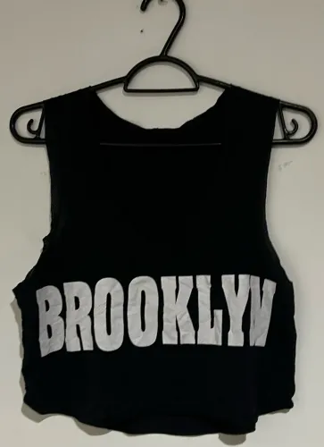 Blusa regata cropped dry fit M