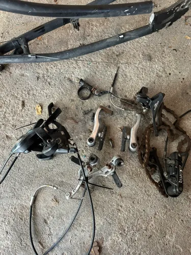 Kit vibrakes, câmbio e rapid fire shimano 