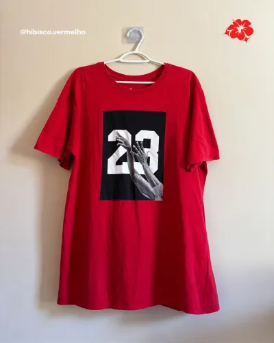 camisa jordan vermelha