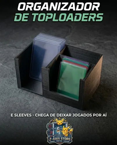 Caixa porta sleeves/toploaders
