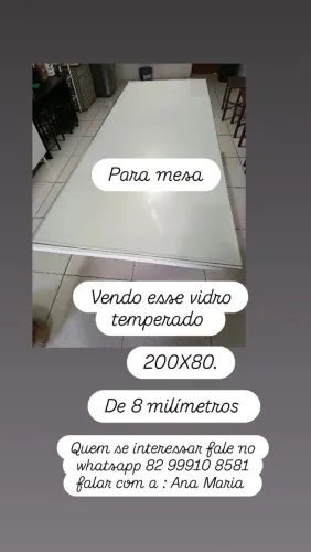 Vende-se tampão de vídro 200x80 8milimetros